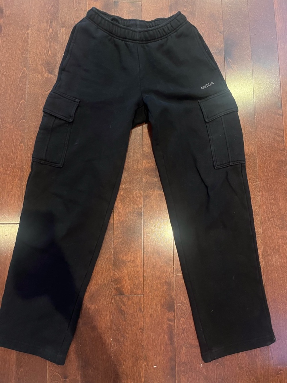Aritzia Black Sweatfleece Cozy Joggers